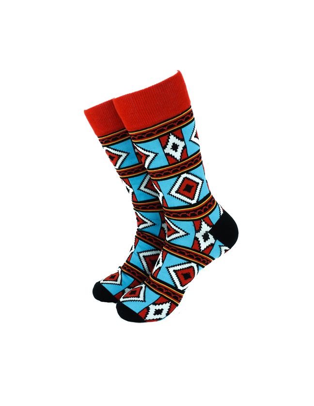 Tribal Pattern Red Blue