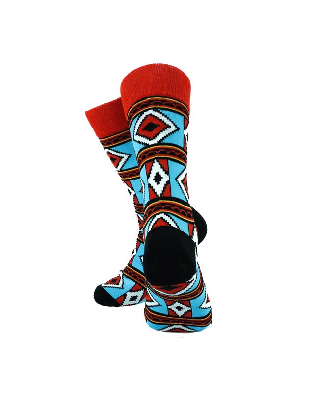 Tribal Pattern Red Blue