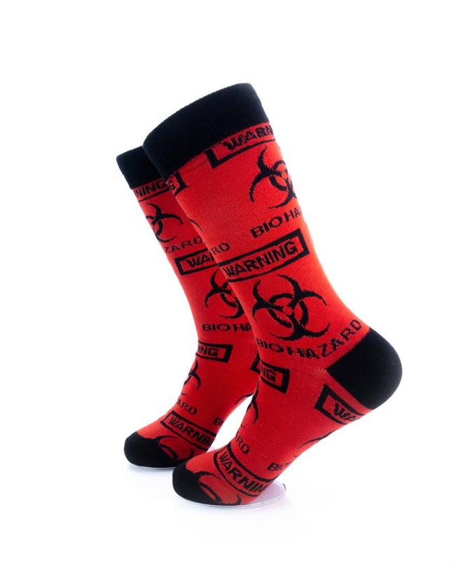 cooldesocks bio hazard crew socks left view image