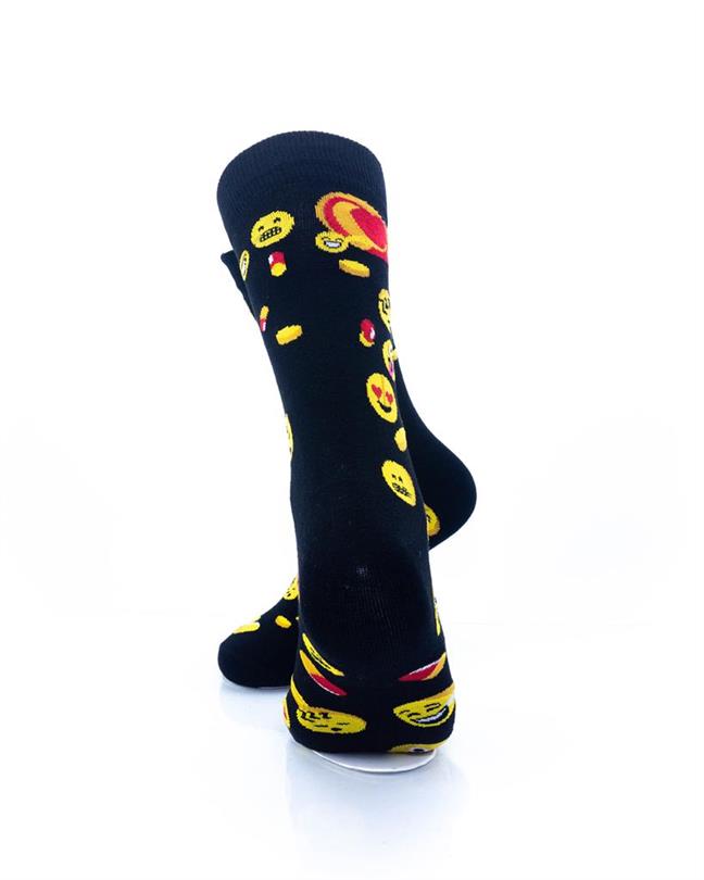 cooldesocks emoticon drugs crew socks rear view image