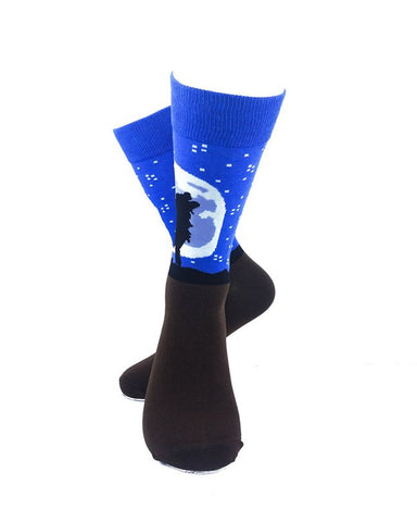 cooldesocks howling wolf crew socks cover image