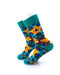 cooldesocks kaleidoscope green crew socks left view image