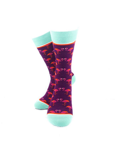 cooldesocks ladies flamingos crew socks cover image