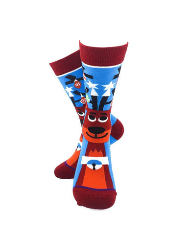 cooldesocks ladies reindeer crew socks cover image