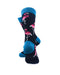 cooldesocks pink flamingos teal blue crew socks rear view image